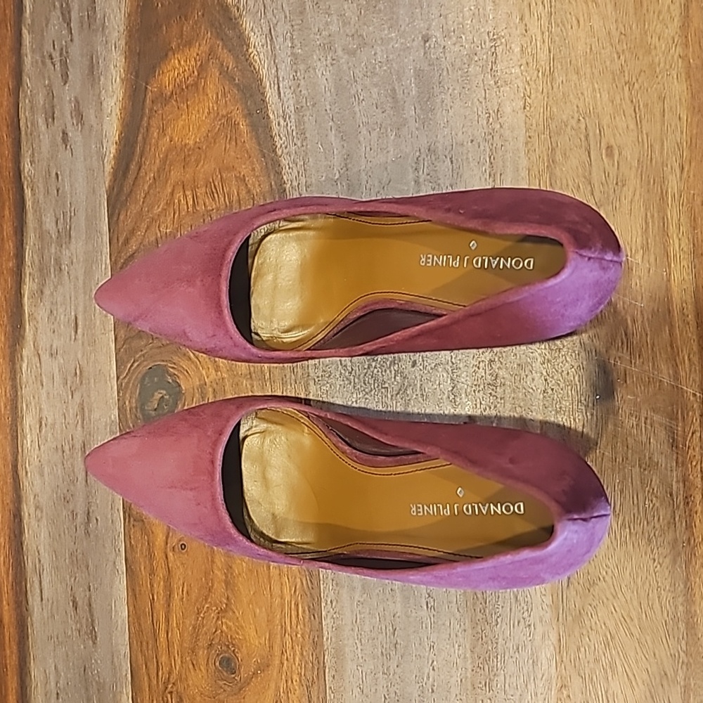 Donald J Pliner | Burgundy Suede Treva Heels